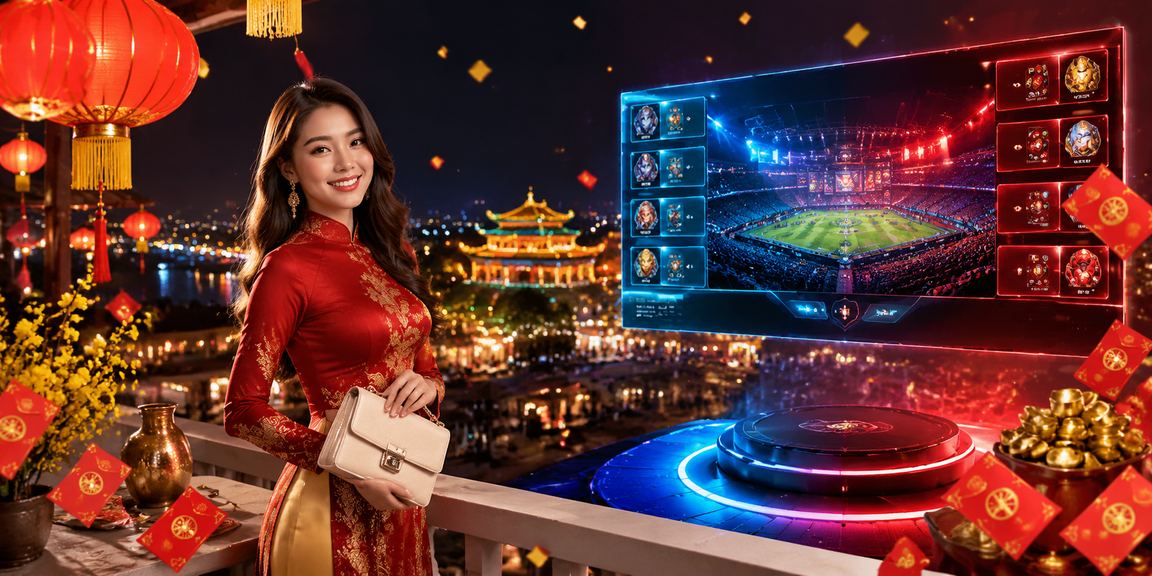 Cảnh đêm khu giải trí Esports tại Huế