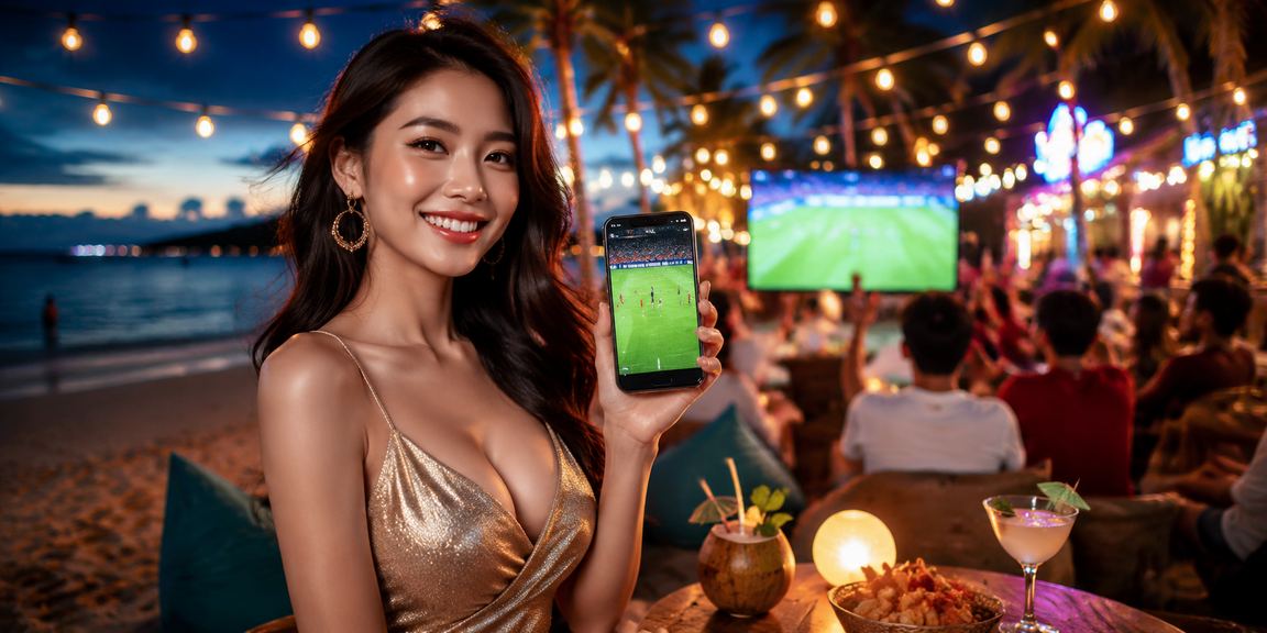 Khung cảnh bãi biển Phú Quốc với hoạt động cá cược thể thao